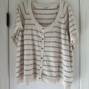 Madewell Short Sleeve Cardigan Top